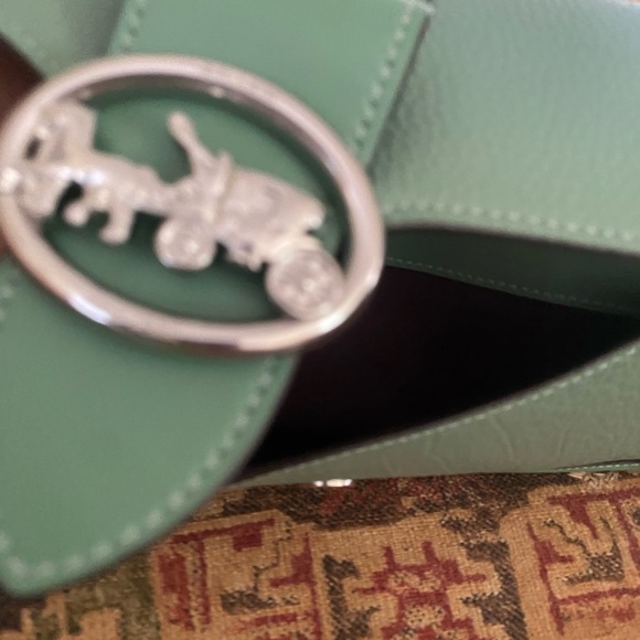 Coach Georgie Mint Green Bag With Straps NWT - Picture 10 of 11